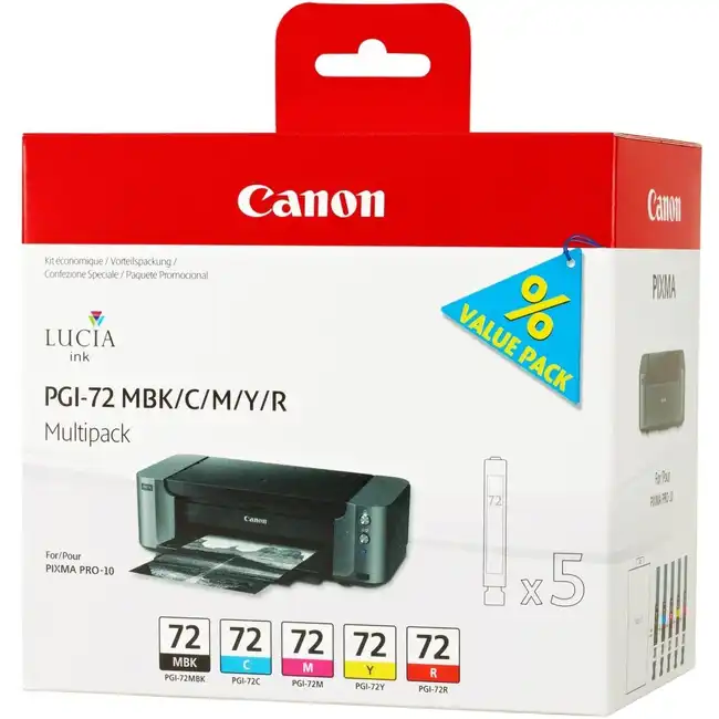 Струйный картридж Canon PGI-72 MBK/C/M/Y/R 6402B009