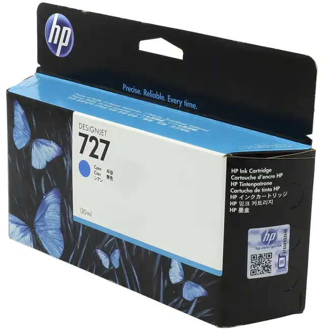 Струйный картридж HP №727 DesignJet, 300 мл, Голубой F9J76A