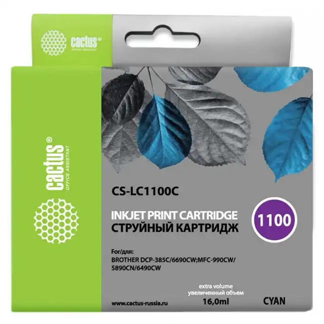 Струйный картридж Cactus CS-LC1100C