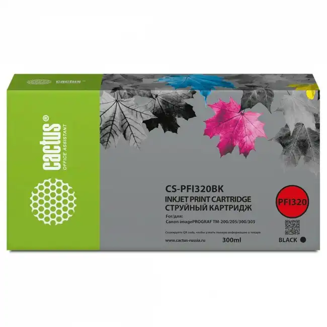 Струйный картридж Cactus CS-PFI320BK