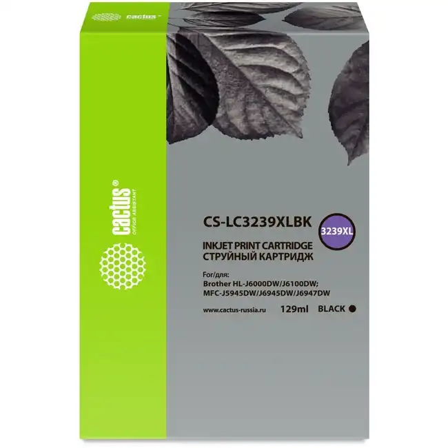 Струйный картридж Cactus CS-LC3239XLBK