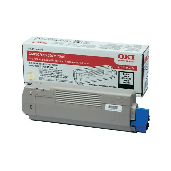 Тонер OKI C5850/5950/MC560 8K, Black 43865744/43865724
