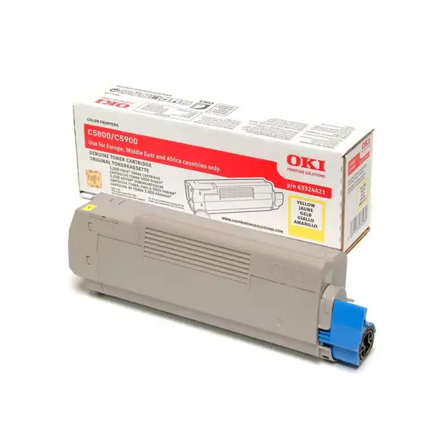 Тонер OKI C5800/5900/5550 MFP 5K, yellow 43324441/43324421