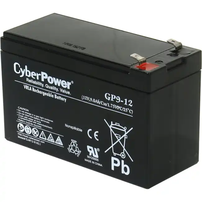 Сменные аккумуляторы АКБ для ИБП CyberPower Аккумулятор 12V9Ah GP9-12 (12 В)