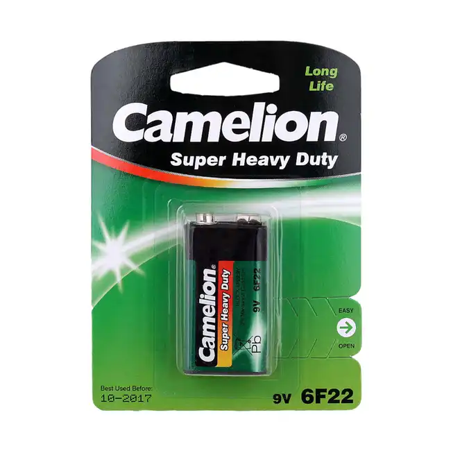 Батарейка CAMELION Super Heavy Duty 6F22-SP1G - 1штука (Блистер)