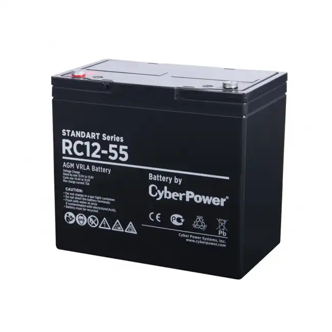 Сменные аккумуляторы АКБ для ИБП CyberPower Standart series RC 12-55 (12 В)