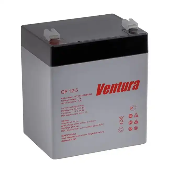Сменные аккумуляторы АКБ для ИБП Ventura Аккумуляторная батарея Ventura GP 12-5 (12 В)
