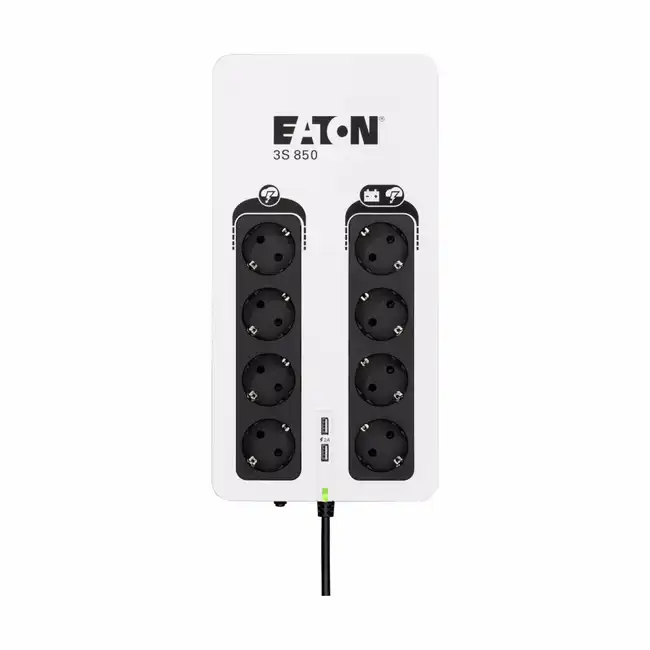 Источник бесперебойного питания Eaton 3S 850D 510Вт 850ВА 3S850D (Режим ожидания, Напольный, 850 ВА, 510)