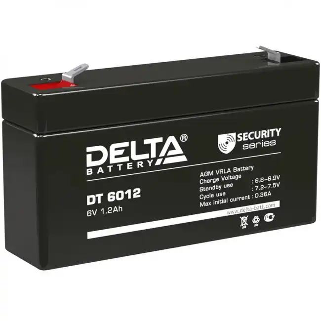 Сменные аккумуляторы АКБ для ИБП Delta Battery DT 6012 (6 В)