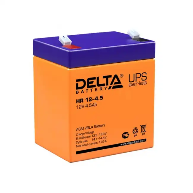 Сменные аккумуляторы АКБ для ИБП Delta Battery HR 12-4.5 (12 В)