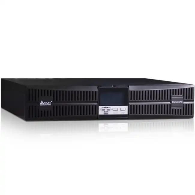 Источник бесперебойного питания SVC RT-1KL-LCD/A6 (Двойное преобразование (On-Line), C возможностью установки в стойку, 1000 ВА, 900)