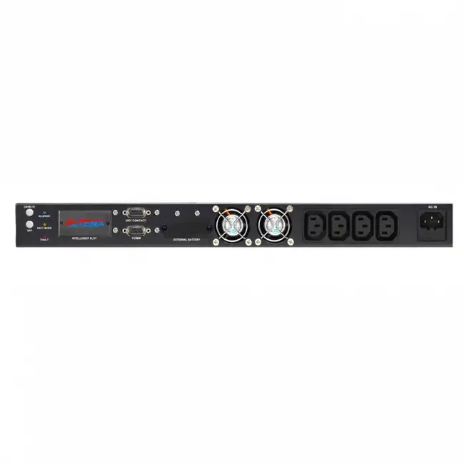 Источник бесперебойного питания ELTENA Monolith III 1000RMLT1U EN-M3-1000RMLT1U (Двойное преобразование (On-Line), C возможностью установки в стойку, 1000 ВА, 800)