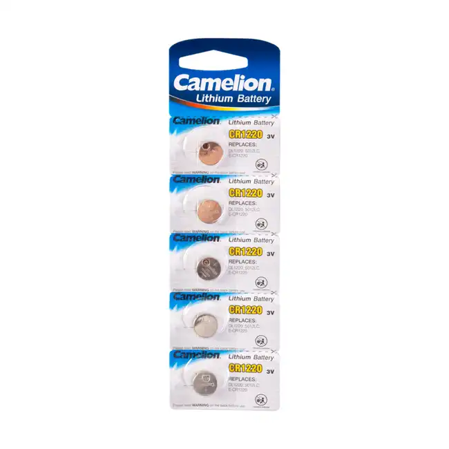 Батарейка CAMELION Lithium CR1220-BP5 - 5штук (Блистер)