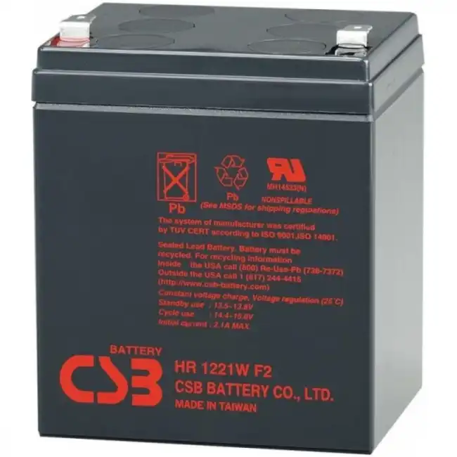 Сменные аккумуляторы АКБ для ИБП CSB HR1221W F2 (12 В)