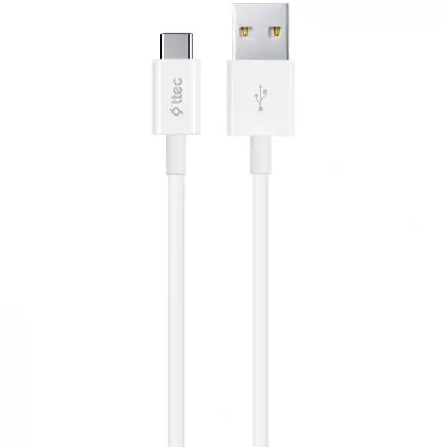 Кабель интерфейсный Ttec Кабель Type C Charge / Data Cable 2.0 White 2DK12B (USB Type A - USB Type C)