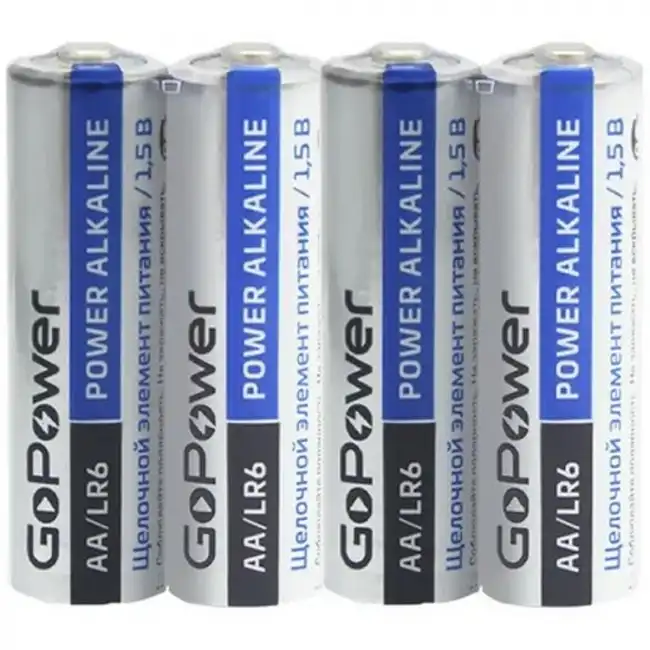 Батарейка GoPower LR6 AA BOX20 Shrink 4 Alkaline 1.5V 00-00017748