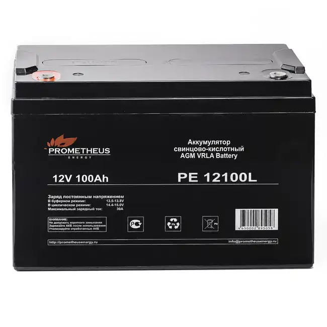 Сменные аккумуляторы АКБ для ИБП PROMETHEUS ENERGY PE 12100L (12 В)