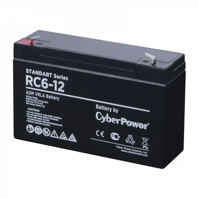 Сменные аккумуляторы АКБ для ИБП CyberPower RC6-12 RC 6-12 (6 В)