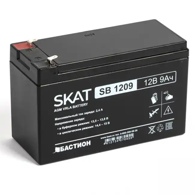 Сменные аккумуляторы АКБ для ИБП БАСТИОН SKAT SB 1209 (12 В)