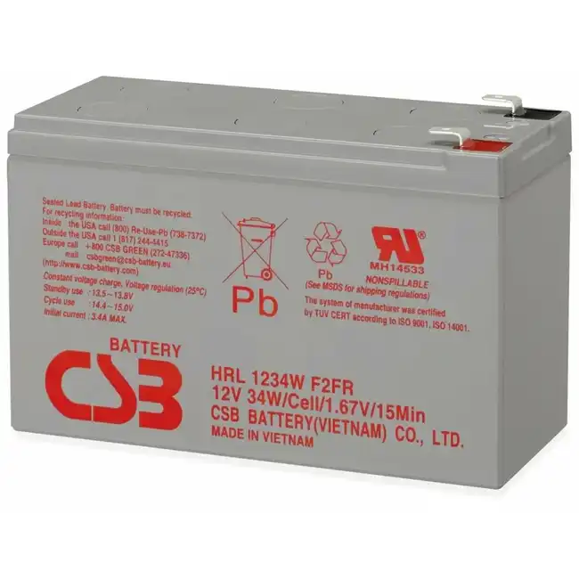 Сменные аккумуляторы АКБ для ИБП CSB HRL1234W F2 FR (12 В)