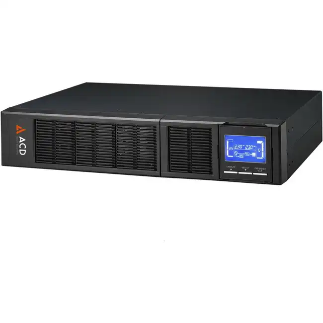 Источник бесперебойного питания ACD PW-RackLine 1000 83-122201-00G (Двойное преобразование (On-Line), C возможностью установки в стойку, 1000 ВА, 900)