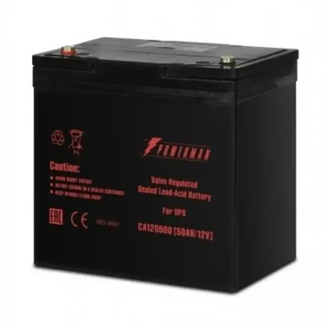 Сменные аккумуляторы АКБ для ИБП Powerman CA12500/UPS POWERMAN Battery 12V/50AH (12 В)