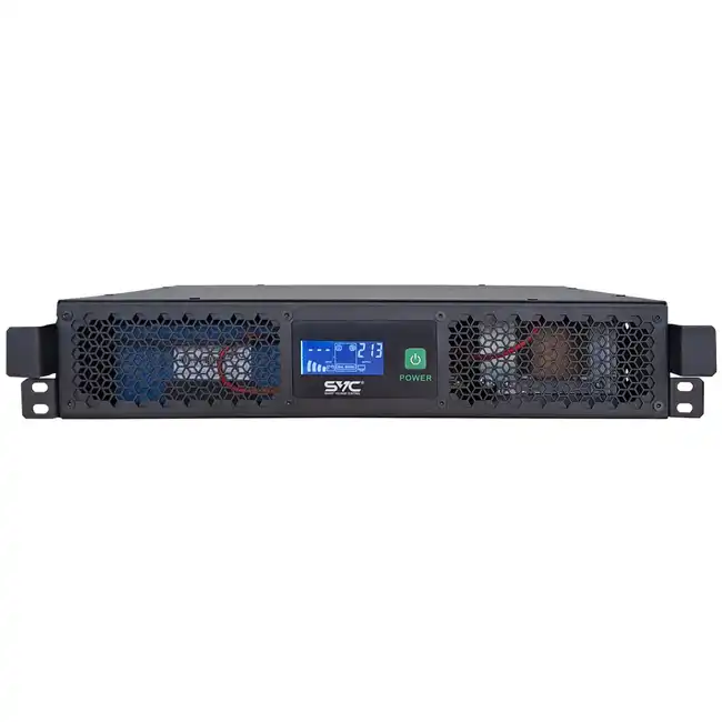 Источник бесперебойного питания SVC RTO-1.5K-LCD/R2 (Линейно-интерактивные, C возможностью установки в стойку, 1500 ВА, 900)