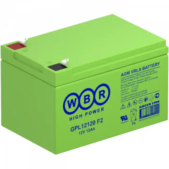 Сменные аккумуляторы АКБ для ИБП WBR GPL12120 F2 GPL12120 F2 WBR (12 В)