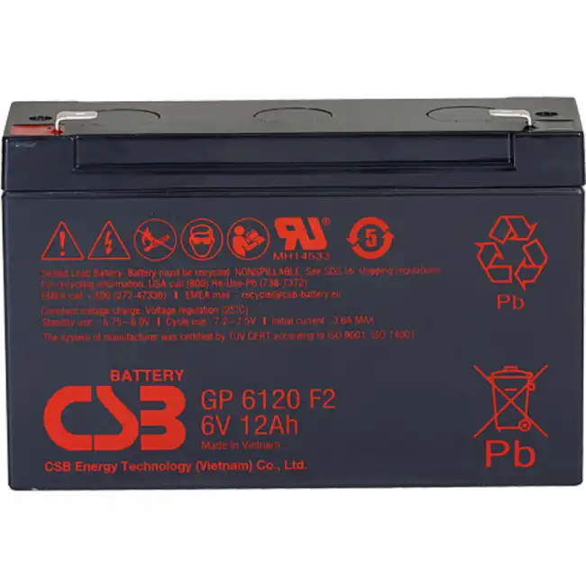 Сменные аккумуляторы АКБ для ИБП CSB GP6120 GP6120 CSB (6 В)