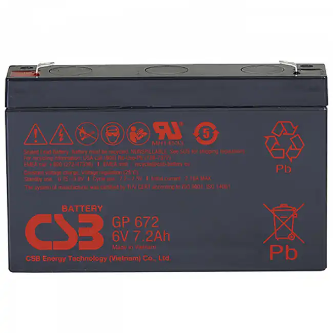 Сменные аккумуляторы АКБ для ИБП CSB GP672 GP672 CSB (6 В)