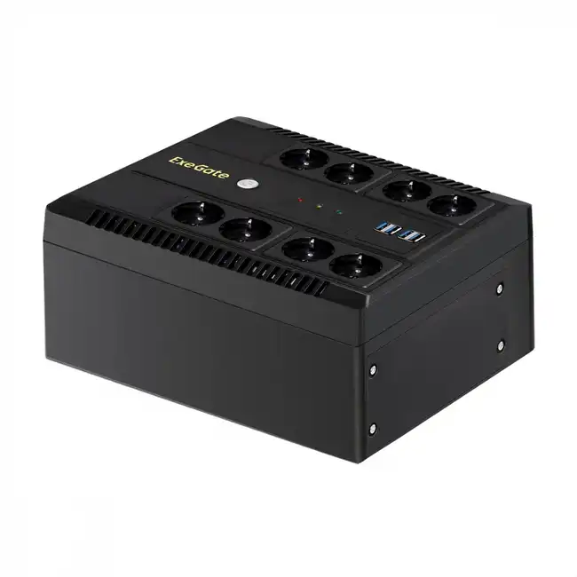 Источник бесперебойного питания ExeGate NEO Smart LHB-650.LCD.AVR.8SH.CH.RJ.USB EX295013RUS (Линейно-интерактивные, Напольный, 650 ВА, 390)