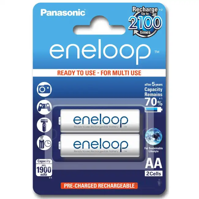 Батарейка Panasonic Eneloop AA 1900mAh/1.2V в блоке 2шт. BK-3MCCE/2BE