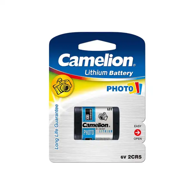 Батарейка CAMELION Lithium 2CR5-BP1 - 1штука (Блистер)