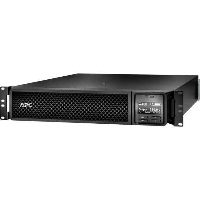 Источник бесперебойного питания APC SMART-UPS SRT 3000 ВА SRT3000RMXLI-NC (Двойное преобразование (On-Line), C возможностью установки в стойку, 3000 ВА, 2700)