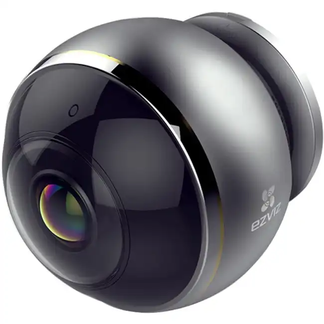 IP видеокамера EZVIZ C6P + Карта памяти WD Purple CS-CV346-A0-7A3WFR (C6P) (Рыбий глаз, Внутренней установки, WiFi, 1.2 мм, 1/2.8", 1 Мп ~ 1344 × 1344)