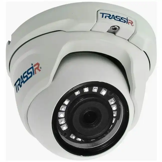 IP видеокамера Trassir TR-D2S5-NOPOE V2 (Купольная, Уличная, Проводная, 3.6 мм, 1/2.9", 2 Мп ~ 1920×1080 Full HD)