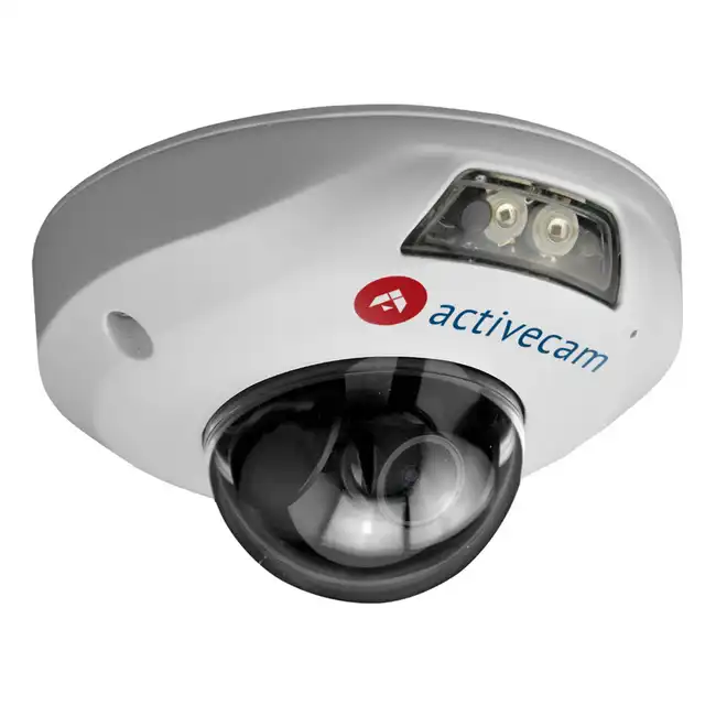 IP видеокамера Trassir TR-D4121IR1 (2.8 MM) (Купольная, Внутренней установки, Проводная, 2.8 мм, 1/2.7", 2 Мп ~ 1920×1080 Full HD)