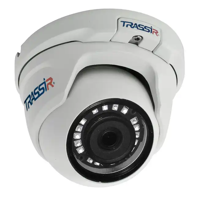 IP видеокамера Trassir TR-D8121IR2 (3.6 MM) (Купольная, Внутренней установки, Проводная, 3.6 мм, 1/2.7", 2 Мп ~ 1920×1080 Full HD)