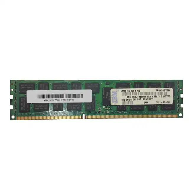 Серверная оперативная память ОЗУ Lenovo Модуль памяти 8GB PC3L-10600 CL9 ECC DDR3 LP 49Y1397 (8 ГБ, DDR3)