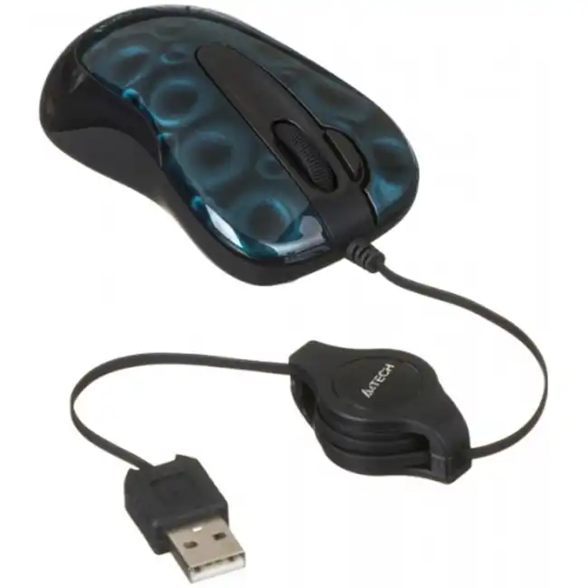 Мышь A4Tech Wired DustFree Green D-60F-3 (Бюджетная, Проводная)