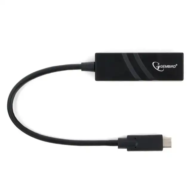 Кабель интерфейсный Gembird A-CM-LAN-01 (USB Type C - Ethernet (RJ45) (LAN))