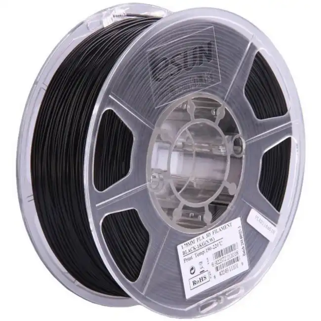 Расходный материалы для 3D-печати ESUN 3D PLA+ Пластик eSUN Black/1.75mm/1kg/roll PLA+175B1