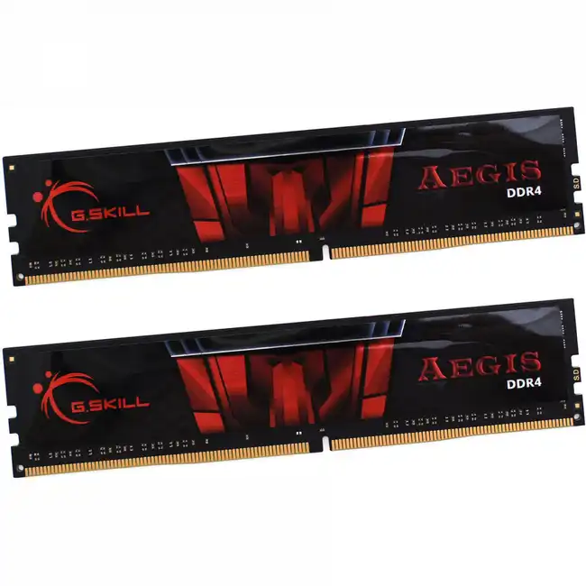 ОЗУ G.Skill Aegis F4-2400C17D-8GIS (DIMM, DDR4, 8 Гб (2 х 4 ГБ), 2400 МГц)