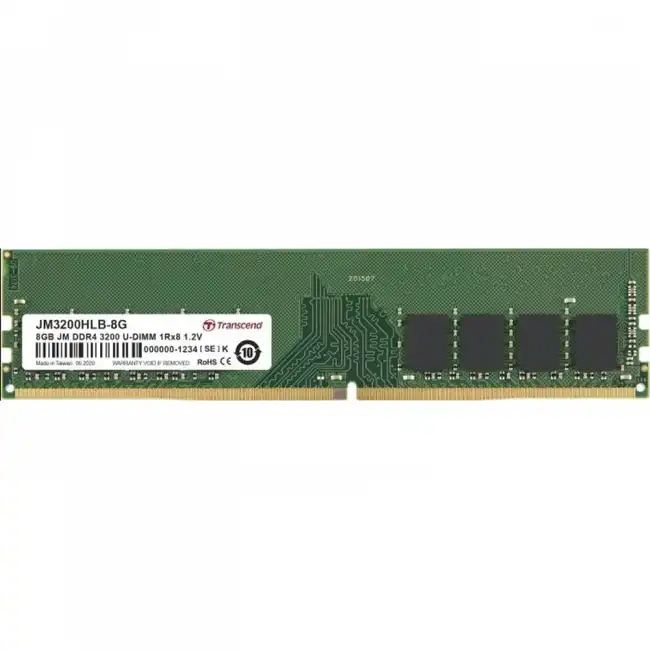 ОЗУ Transcend 8 ГБ JM3200HLB-8G (DIMM, DDR4, 8 Гб, 3200 МГц)