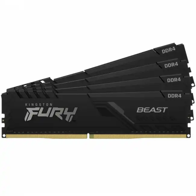 ОЗУ Kingston Fury Beast KF436C18BBK4/64 (DIMM, DDR4, 64 Гб (4 х 16 Гб), 3600 МГц)