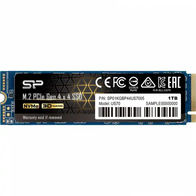 Внутренний жесткий диск Silicon Power US70 SP01KGBP44US7005 (SSD (твердотельные), 1 ТБ, M.2)