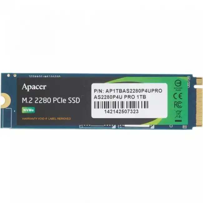 Внутренний жесткий диск Apacer AS2280P4U PRO AP1TBAS2280P4UPRO-1 (SSD (твердотельные), 1 ТБ, M.2)