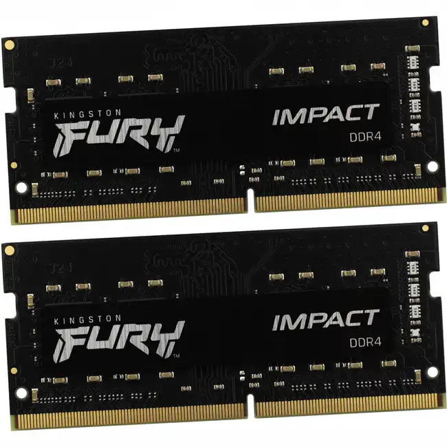 ОЗУ Kingston Fury Impact KF432S20IBK2/32 (SO-DIMM, DDR4, 32 Гб (2 х 16 Гб), 3200 МГц)