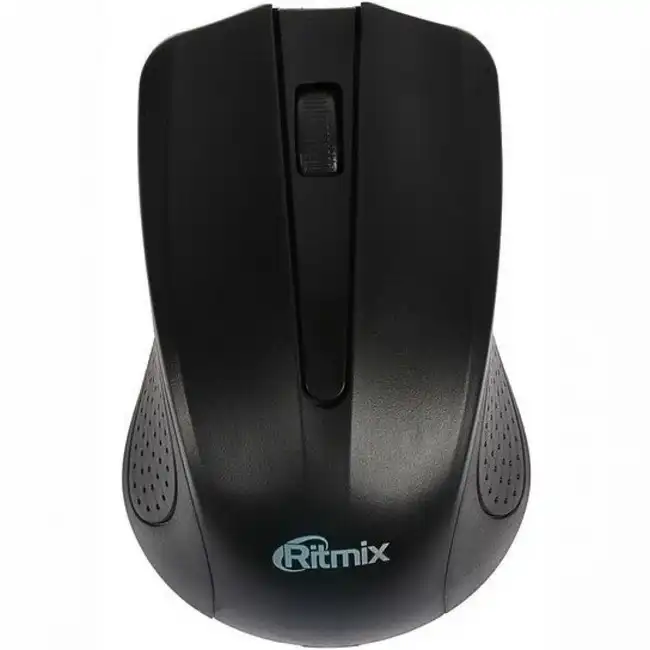 Мышь Ritmix RMW-555 Black (Бюджетная, Беспроводная)