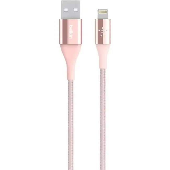 Кабель интерфейсный Belkin DuraTek Mixit (1,2m) rose gold F8J207BT04-C00 (USB Type A - Lightning (8pin))